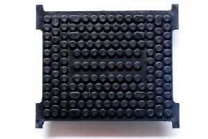 Quality Black Molded Elastic Anti Vibration Rubber Pads For Metro / Light Rail for sale