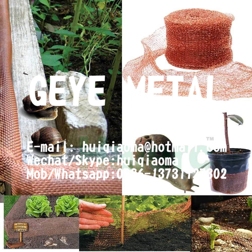 Quality Stuf-Fit Copper Mesh Knitted for Birds Control, Insect Pest Slugs Expeller, Rodent Proof,  Copper Fill Fabrics for sale