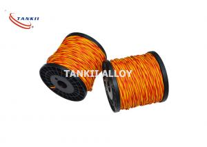 Quality Thermocouple K Type Extension Cable 22SWG Vitreous Silica Fiber Insulation for sale