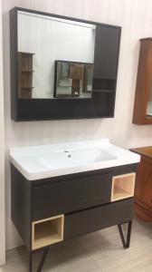 Quality Slim Built In Bathroom Mirror Cabinet  With Shelf Lights Lacquer Finished for sale