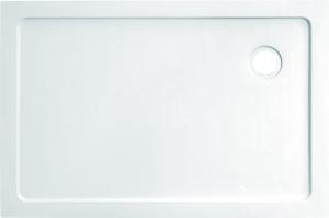 Quality 1000 X 800 White ABS Shower Tray , Resin Composite Shower Tray On Concrete Floor for sale