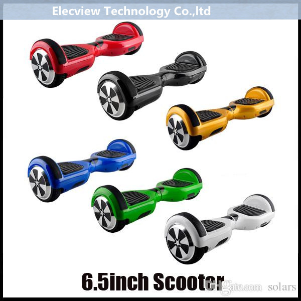 Quality 6.5 inch classic blue two wheel hoverboard self balancing scooter bluetooth LED lighting for sale