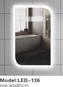 Quality Contemporary Touch Led Bathroom Mirror 600 , Touch Light Vanity Mirror With LED Lights for sale