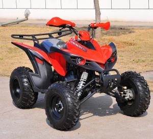Quality Red Chain Drive Kandi 150CC ATV Four Wheels , Electric Youth ATV for sale