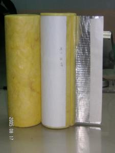 Quality Aluminum Cladding Glass Wool Pipe Insulation Materials 1000mm Length for sale