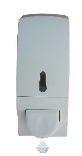 Quality 800ml Bathroom Rich Foam Soap Dispenser / White Color Foaming Sanitizer Dispenser for sale