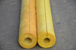 Quality 80 kg/m3 Glass Wool Air Conditioner Pipe Insulation , Non Combustible OEM for sale