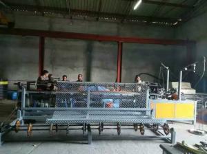 Quality 2m-4m width Full Automatic Double Wire feeding Chain Link Fence making Machine for sale