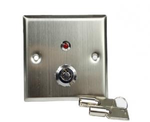 Quality Small Emergency Door Release Button , Stainless Steel Push To Exit Button With Key for sale