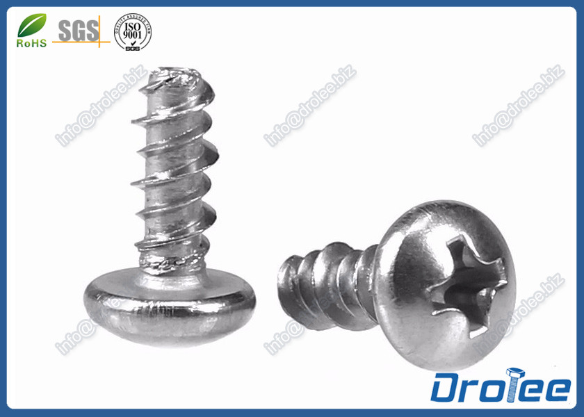Quality 304/316/410 Stainless Philips Pan Head Hi-Lo Thread Screw for Plastics for sale