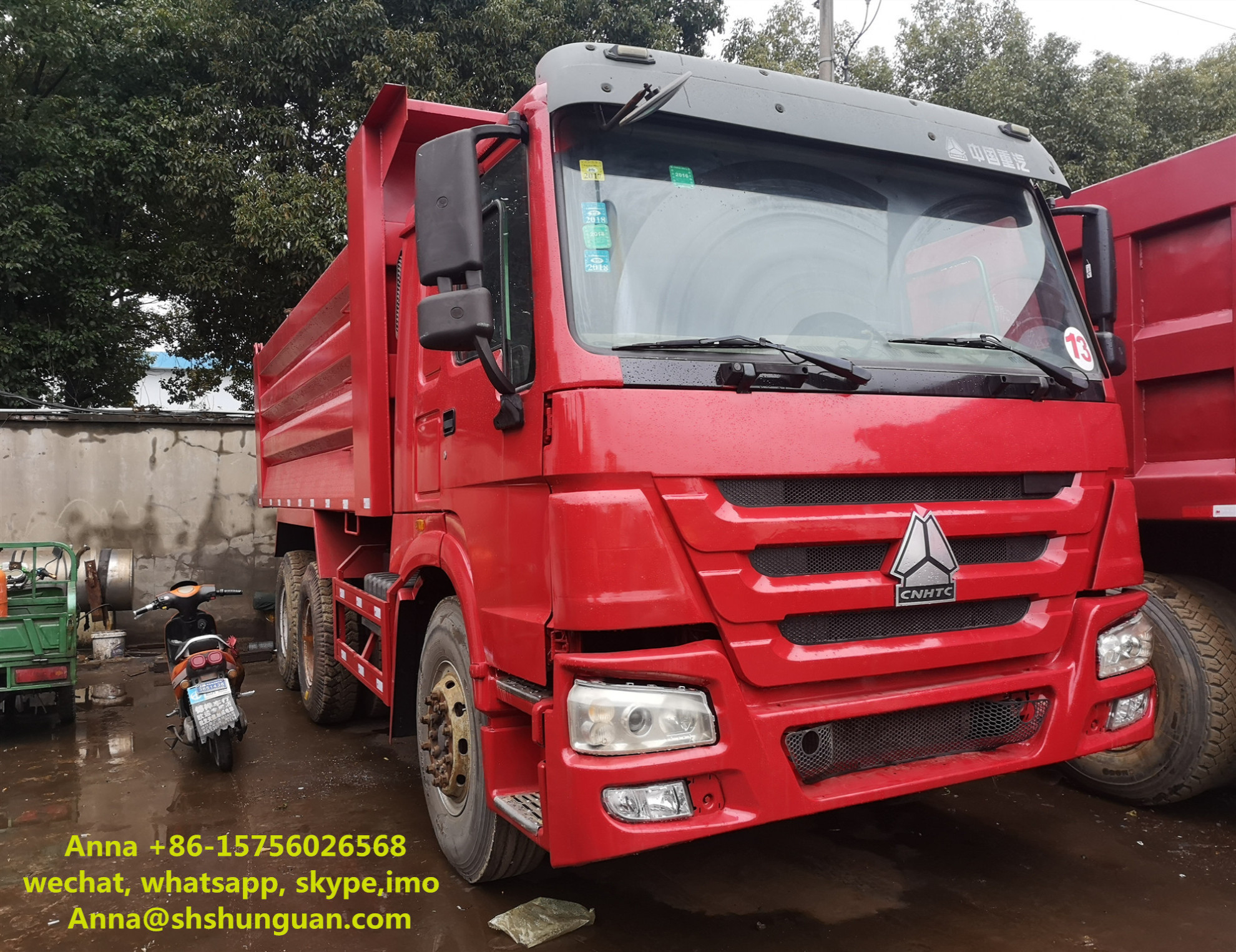 Quality 20 Cubic Meters Used Commercial Dump Trucks 375 Hp Horse Power CE Standard for sale