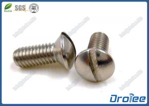 Quality A2  / A4 / 316 / 18-8 Stainless Steel Slotted Oval Head Machine Screws for sale