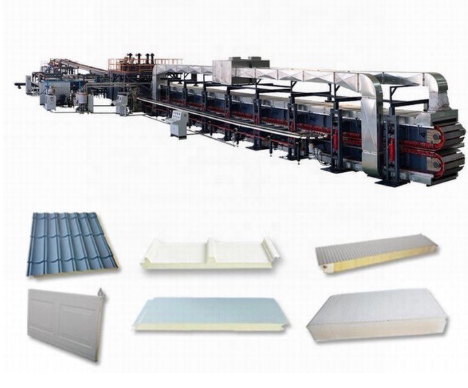 Quality Automatic Insulated PU Sandwich Panel Machine For Cold Room for sale