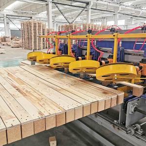 Quality Automatic Euro Wooden Block Pallet Legs Nailing Machine for sale
