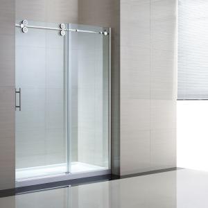 Quality Tempered Sliding Glass Door Shower Enclosure Replacement , 48" Shower Door for sale