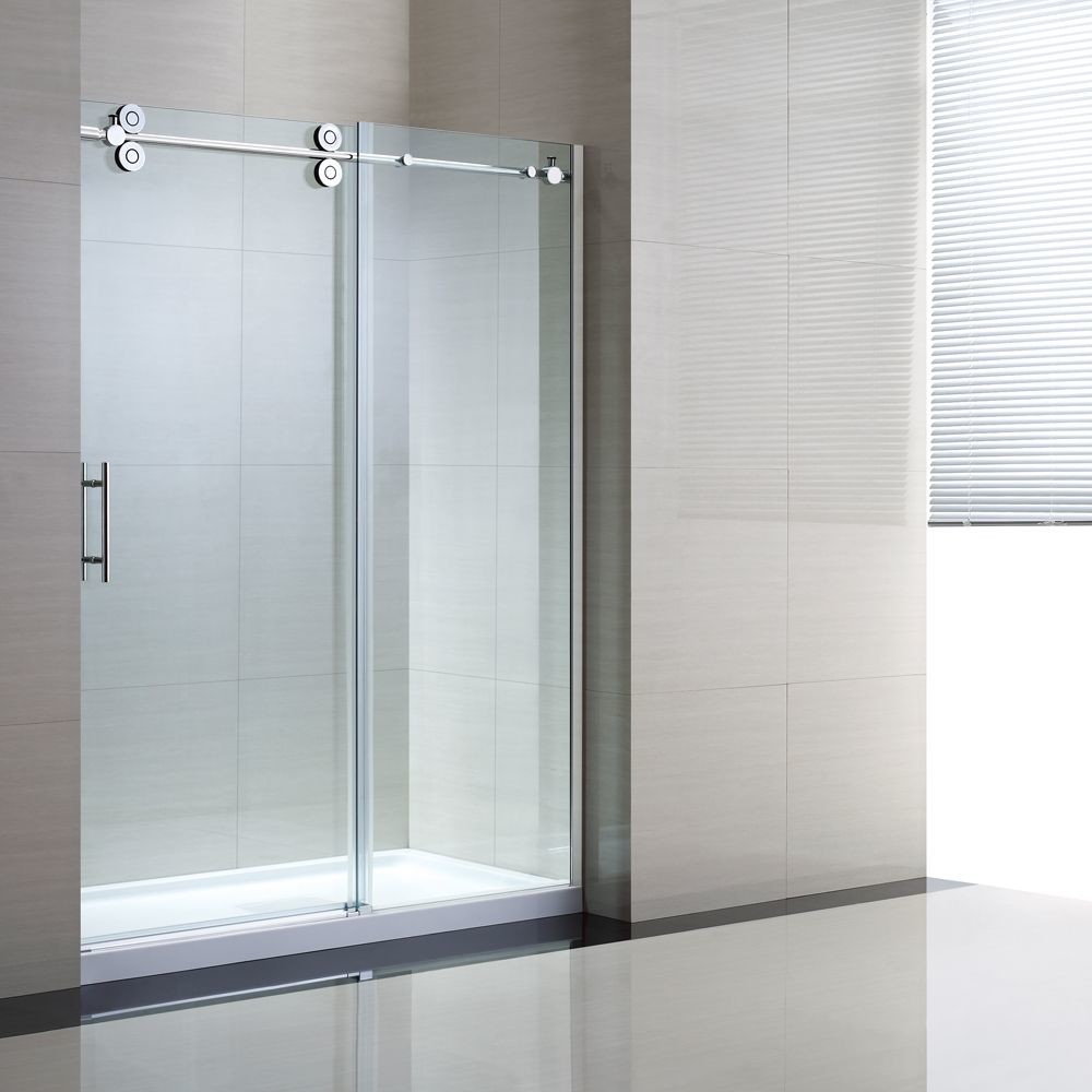 Buy cheap Tempered Sliding Glass Door Shower Enclosure Replacement , 48" Shower Door from wholesalers