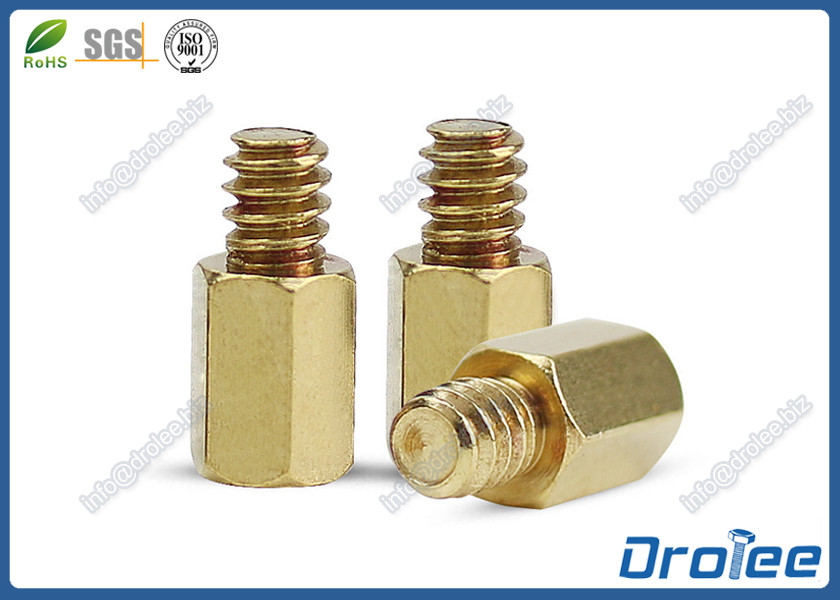 Quality CNC Precision Parts Brass Male-Female Screw Hex Standoff for sale