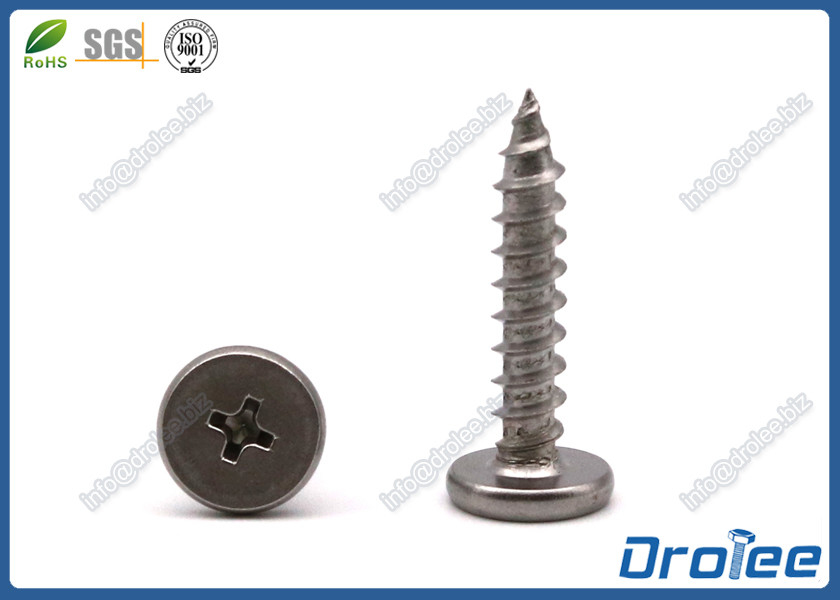 Quality Metal to Wood Pancake Head Screws Stainless Steel Philips Drive for sale
