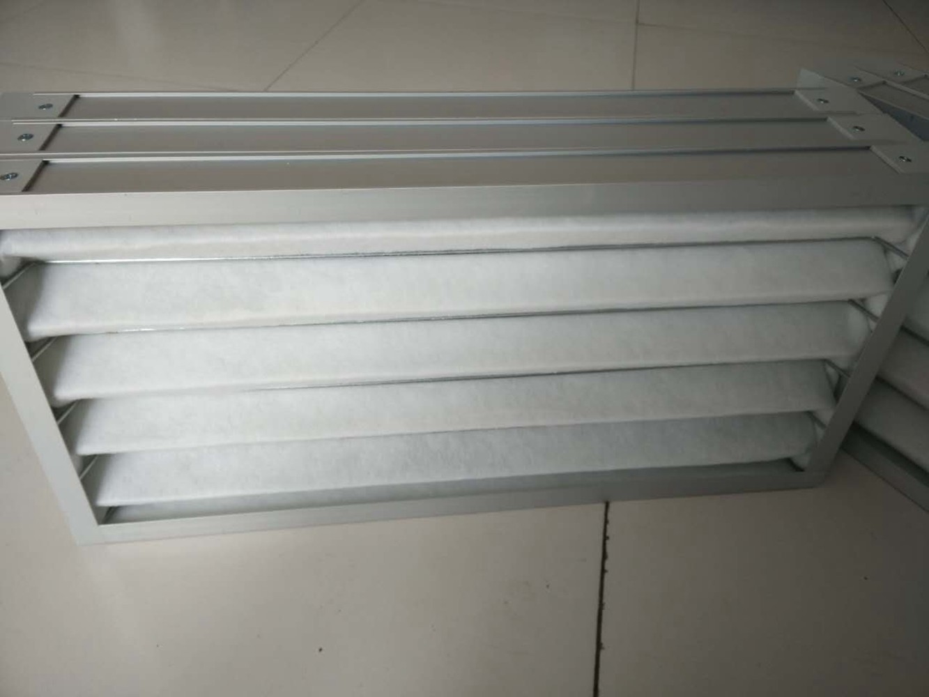 Quality Polyester Fiber Metal Frame Panel Pleated Air Filters Primary Efficiency for sale