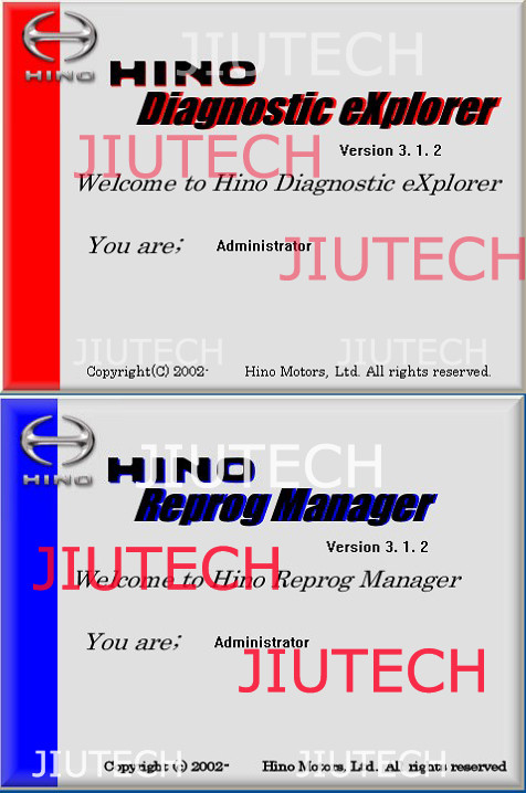 Quality Hino-Bowie Hino Diagnostic Explorer + Hino Reprog Manager V3.12 for sale