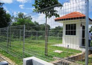 Quality Beautiful Looking Euro Ral6005 Rolled Top Fence For Gated Community Guard House for sale