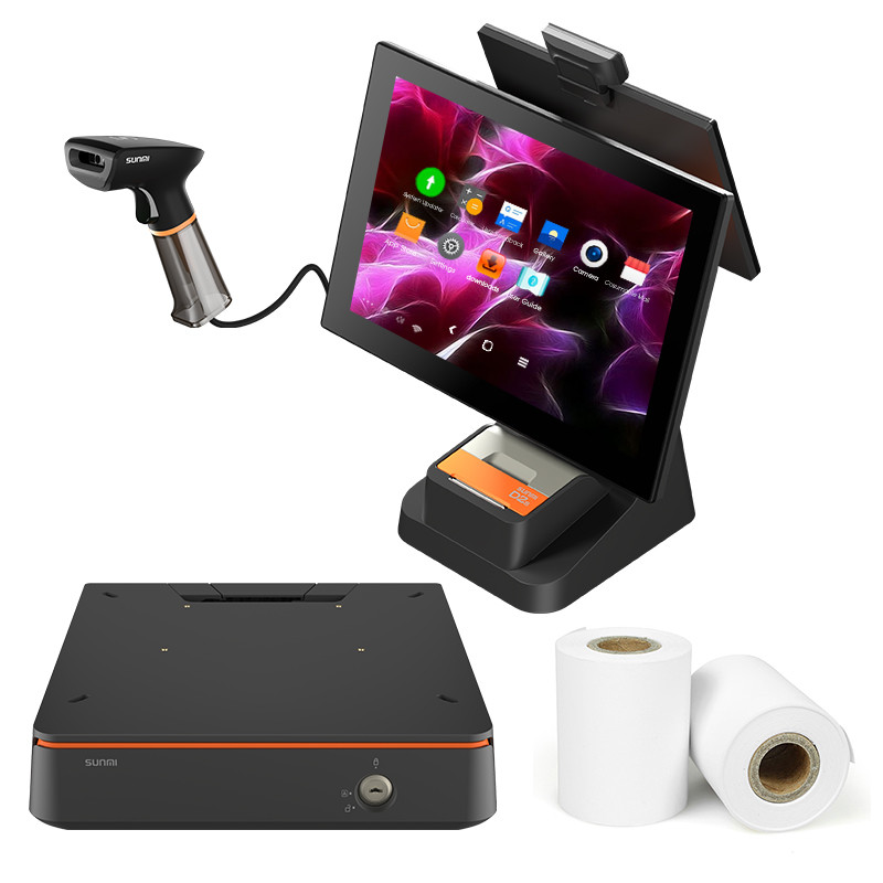 Quality 15.6 Inch Capacitive Touch Screen Pos Hardware Terminal With Printer for sale