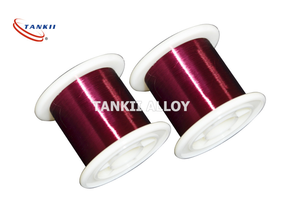 Quality Red Color 0.1mm Enameled Winding Wire Polyester Insulation for sale