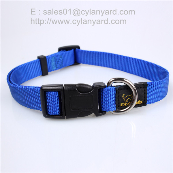 China Solid Basic Nylon Dog Collars, Matching pet leash available separately on sale