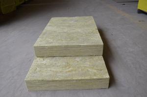 Quality Acoustic Rockwool Insulation Board For Walls , Rigid Rock Wool Roof Insulation for sale