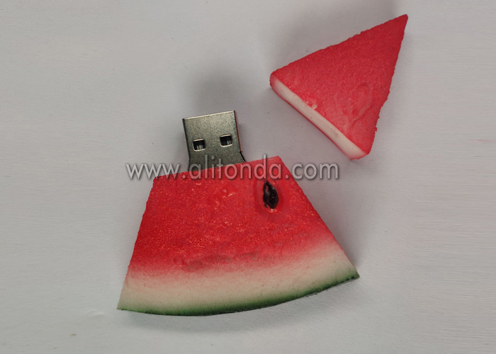 Quality Fruit series watermelon strawberry lemon apple banana shape USB flash driver custom for sale