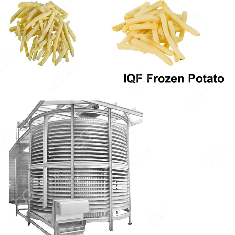 Quality Model LSD1-1000 Potato IQF Tunnel Freezer Price/Freeze Dried Food Machine for sale