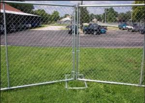 Quality 12ft Wide Temporary Fencing Panels , Steel 6ft Tall Chain Link Fence for sale