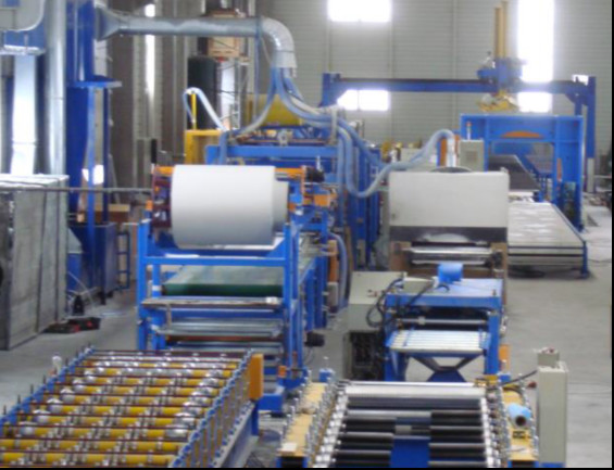 Quality Edge Milling Mineral Wool Rock Wool Sandwich Panel Line for sale