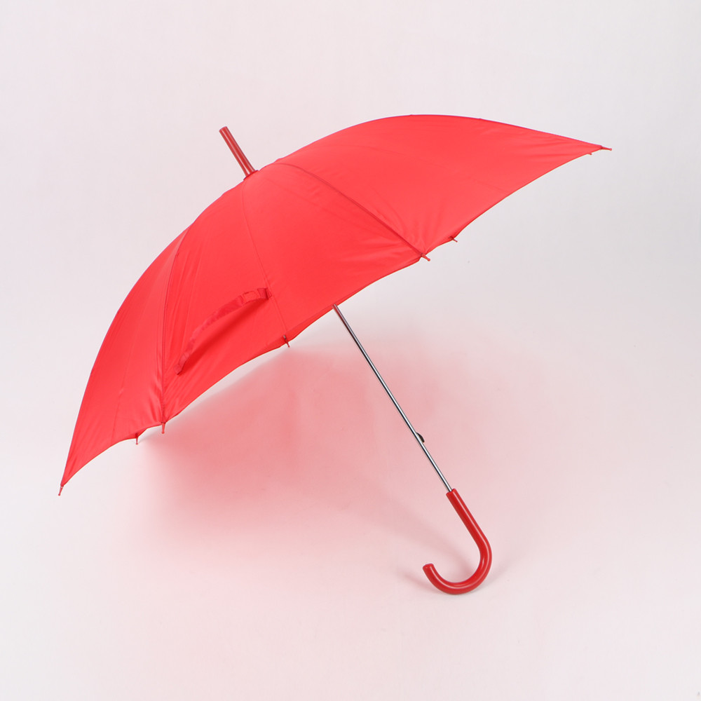 Quality Red Light Selfie Stick Umbrella , Ladies Wooden Hook Handle Umbrella Durable for sale