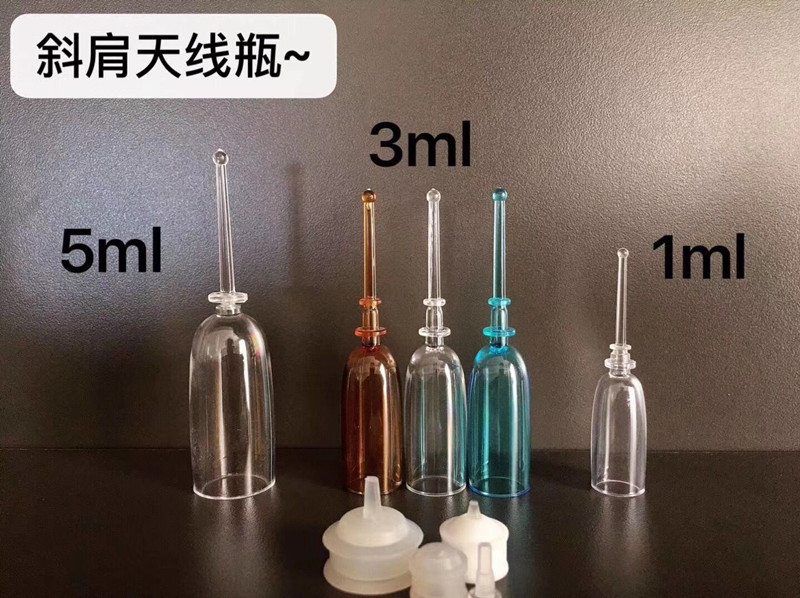 Quality 1ml 3ml 5ml airless serum fresh bottles disposable syringe bottle push type liquid break bottle fresh vials for sale