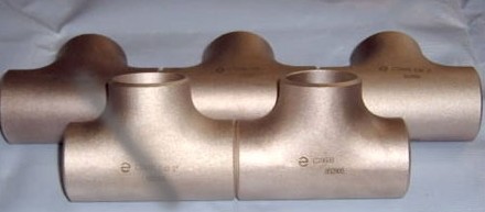 China CuNi 90/10 Copper Nickel Equal Tee on sale
