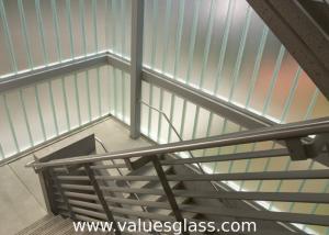 Quality Low Iron Tempered U Shaped Glass 262(W)X60(H)X7(T) Mm Dimension Building Material for sale