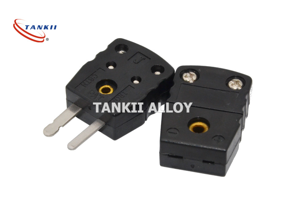 Buy cheap Black Color Miniature Thermocouple Connector Type J With Iron And Constantan Pin from wholesalers