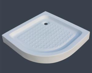 Quality Bathroom Stone Resin Offset Quadrant Shower Trays Single Person Deep Sector for sale