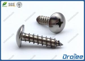 Quality 316 Stainless Steel Philips Truss Head Sheet Metal Screw for sale