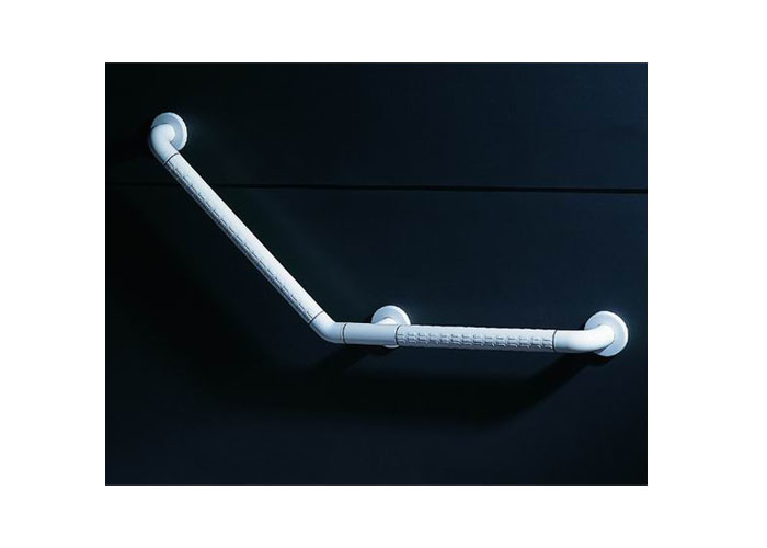 Quality White / Yellow Color Toilet Cubicle Hardware Nylon Safety Handle Non - Barrier for sale