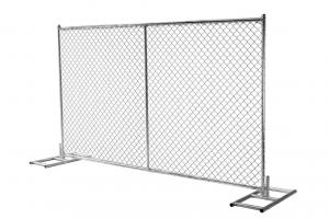 Quality 10ga Wire 6x12ft Temporary Security Fencing With Chain Link for sale