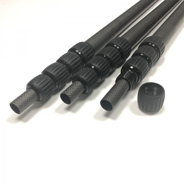 Buy Lightweight 3K Telescoping Carbon Fiber Tube Water Fed Extension Pole at wholesale prices