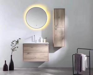 Quality Custom Build Plywood Bathroom Vanity , Wall Mounted Round In Wall Bathroom Mirror Cabinet for sale
