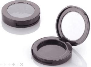 Quality Eco-friendly cosmetic case makeup compact powder box with clear AS window for sale