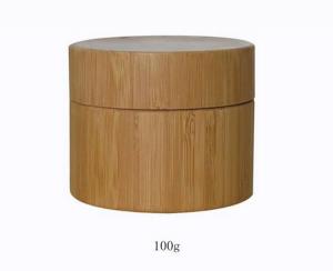 Quality 100ml cosmetic packaging bamboo  jar bamboo pot for sale