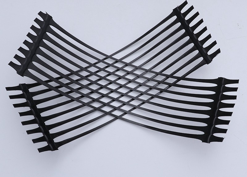 Quality PE One Way 6m Width Uniaxial Plastic Geogrid For Protective Soil for sale