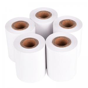 Quality Plastic Core Thermal Receipt Printer Paper Rolls Opaqueness Delicate Surface for sale