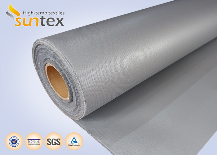 16 OZ Thermal Insulation Cover Silicone Coated Fiberglass Fabric Cloth Grey No Oil Dropping