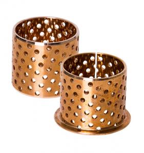 Quality WB702 WB700 CuSn8 CuSn6.5 Wrapped Bronze Bushings With Holes for sale